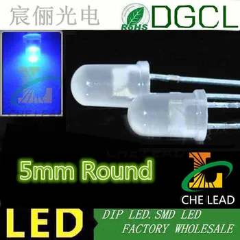 

Blue through hole 5mm led 460-475nm 3.0-3.5V High brightness diffused DIP LED(CE&Rosh)