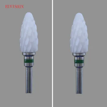 

2Pcs/Lot White Zirconia Ceramic Dental Lab Burs - Bullet Shape - Cross cut XC (4301.060)