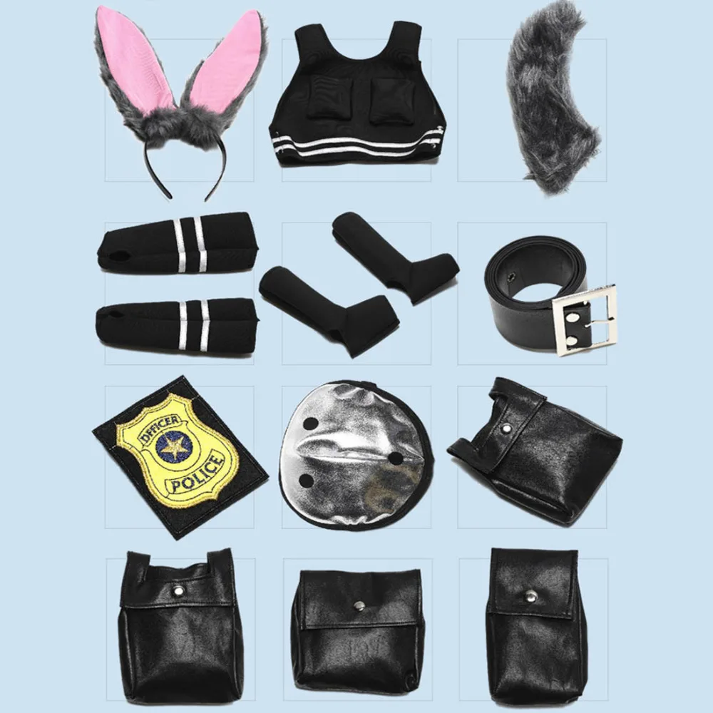 Hot Film Kartun Film Zootopia Judy Hopps Cosplay Costume Kualitas