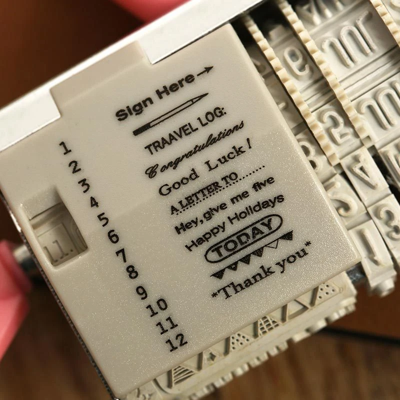 WCIC слова Дата Ролик Штамп прозрачные штампы для скрапбукинга DIY печать Stempel рождественские штампы ремесло Stempels для изготовления открыток