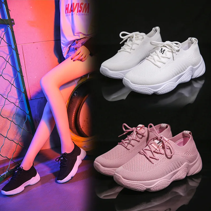 

Women Shoes 2019 New Fashion running shoes breathable sneakers Ins hot dad shoes white sneakers woman sports shoes fast delivery