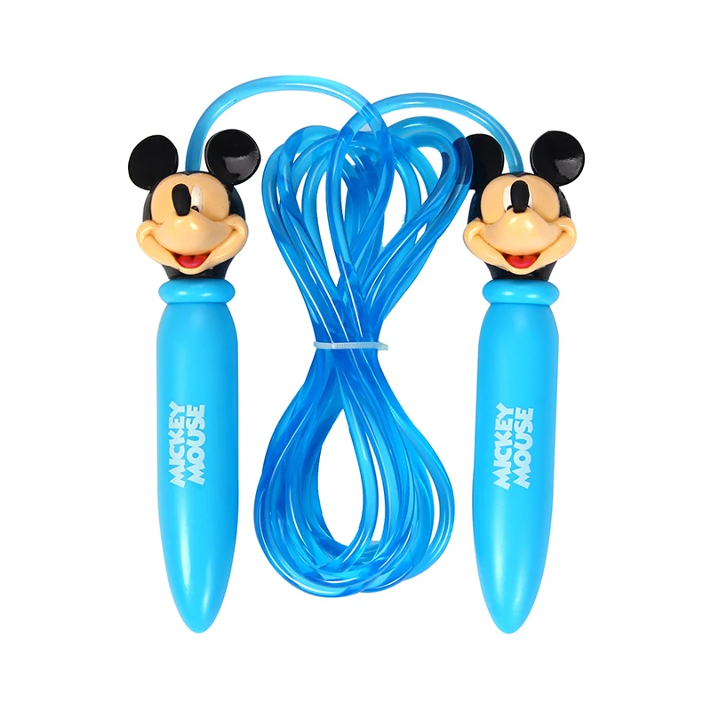 DISNEY Mickey Cartoon Kids 9 Feet Jump Ropes Plastic Handle Sport Bodybuilding Skipping Ropes Corda De Pular Gym Equipment girl