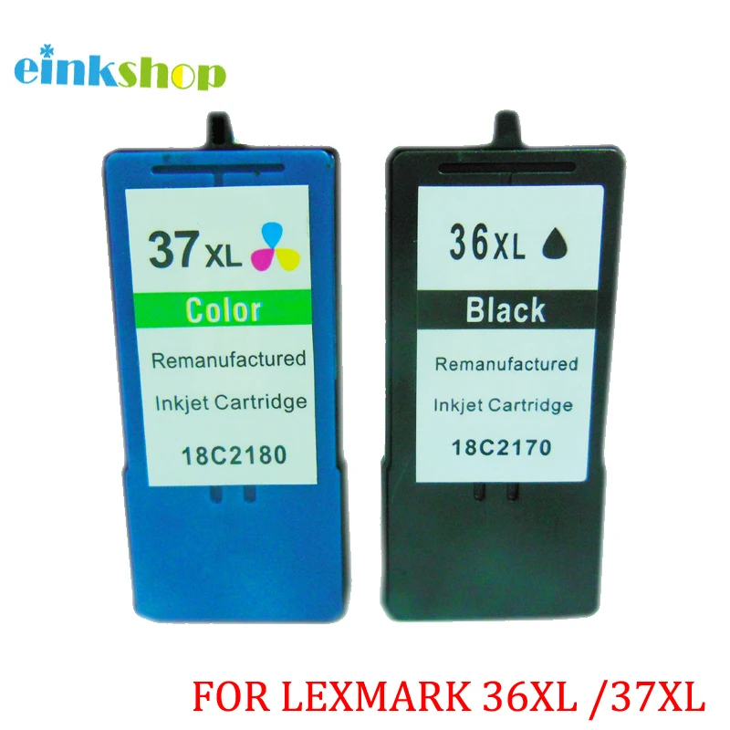 Einkshop 36xl 37xl для Lexmark 36 37 картриджи с чернилами X3650 X4650 X5650 X5650es X6650 X6675 Z2420 принтер|ink