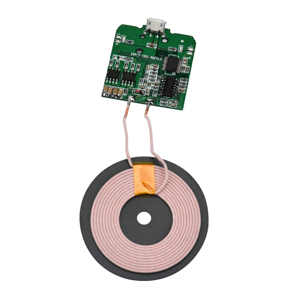 

LANDFOX 2019 Universal Standard Qi Wireless Charging Receiver Charger Module For Micro USB Mobile Phone Charger Dropshipping