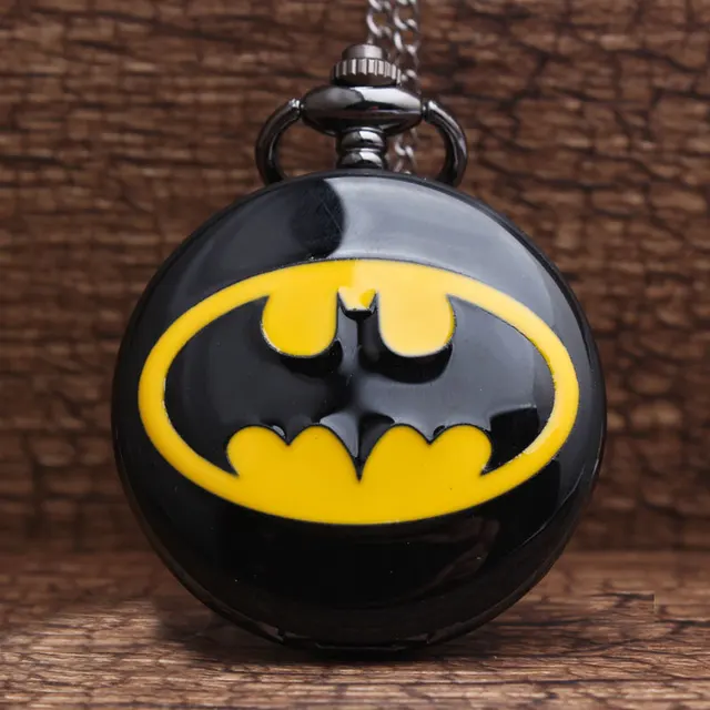 2017 New Arrived Black Smooth Dial Batmen Pocket Watch with FOB Chain Batmen Log 2017 New Arrived Black Smooth Dial Batmen Pocket Watch with FOB Chain Batmen Log