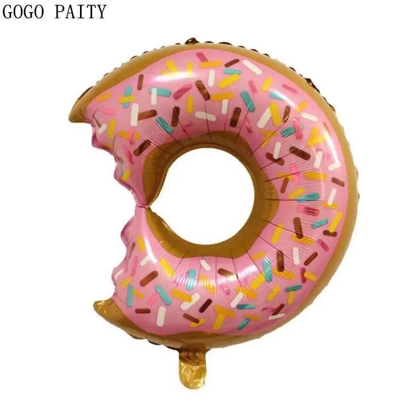 GOGO PAITY New donut shape aluminum film balloon font b baby b font birthday party decoration