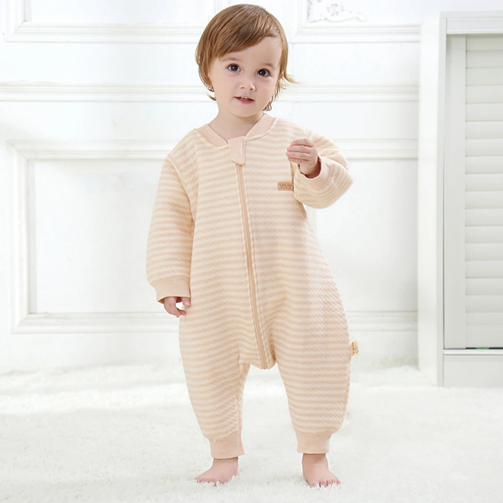 

Baby Sleeping Bag Colored Cotton For Newborn Baby Sleep Gown Striped Spring Autumn Soft Envelope Carriage Sack Baby Sleepsacks