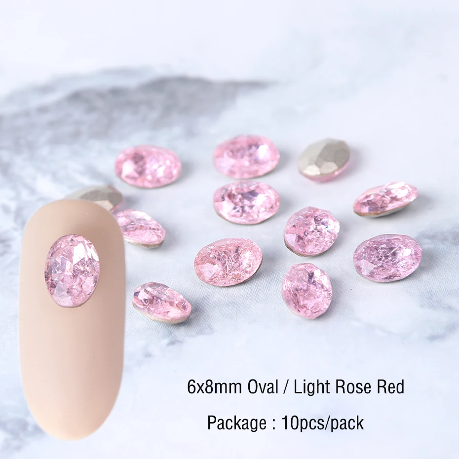 10pcs Crystals Nail Art Decorations Rhinestones Opal Diamonds Strass Nails Accessories Stones Ice Flower Gems For Nail Art LA965 (14)