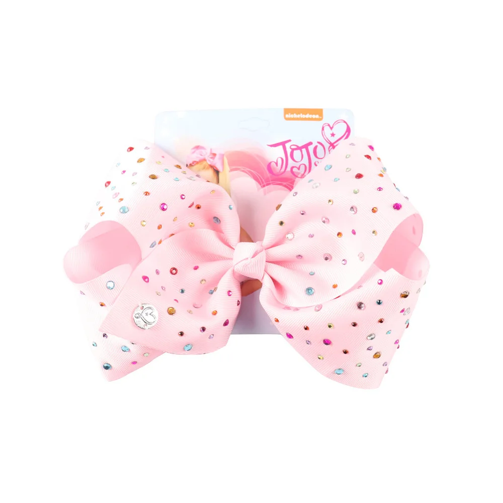 1Pc jo Large Bow Siwa's Cardboard Butterfly Hairpin Clips Colorful Rhinestone Handmade Hair Accessories For Girls Kids | Детская