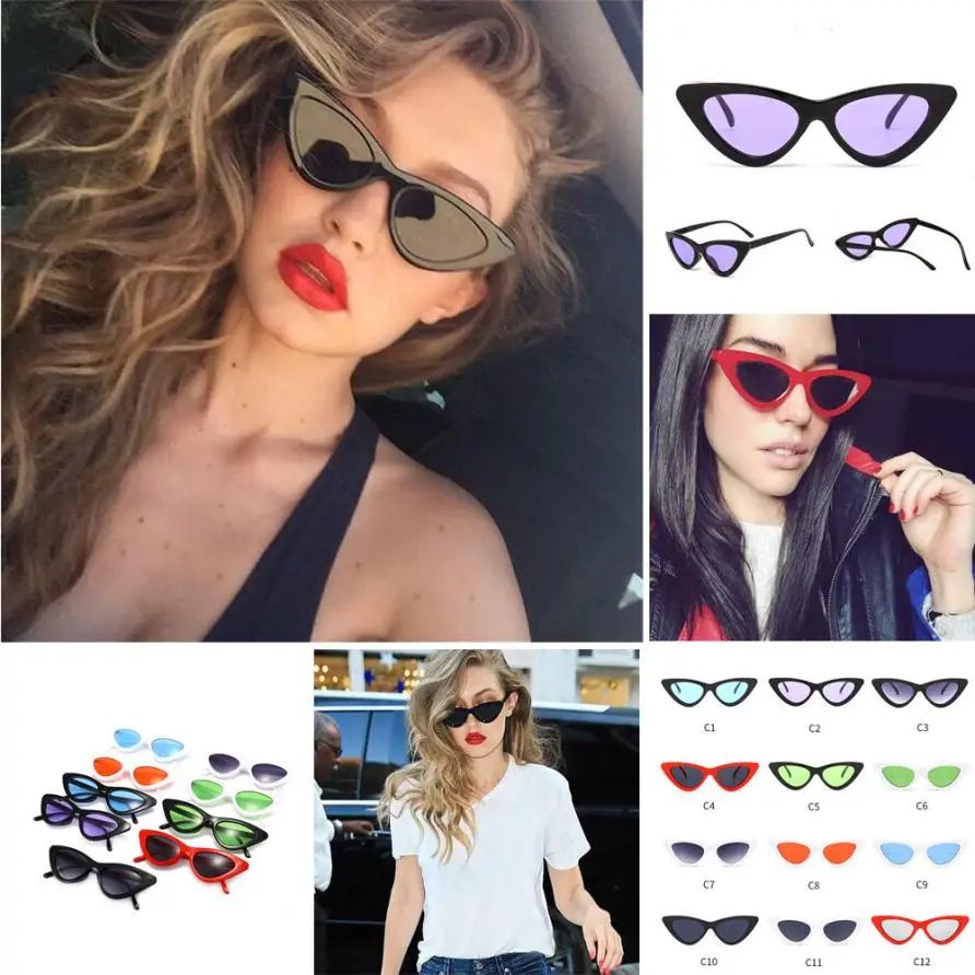 

Attractive Cycling Eyewear Women Cat Eye Shades Sunglasses Integrated UV Candy Colored Glasses Professional Sunglasses Glasses
