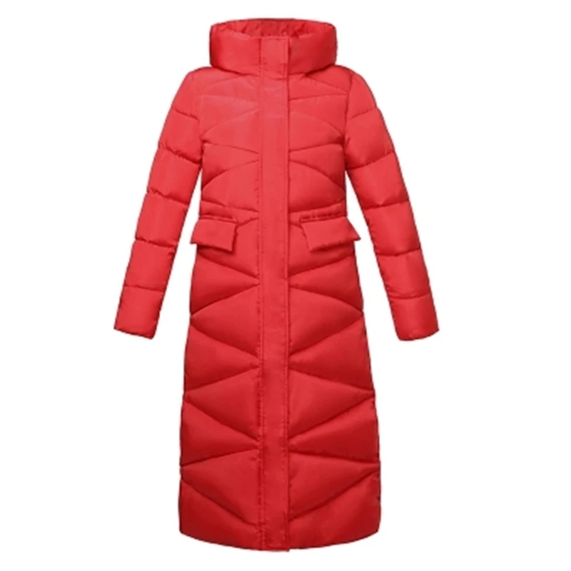 Grande Black Mince Montant Coton zhuang J895 red Manteau Red khaki Long Red coffee Col Taille Parkas Veste wine Femmes De Réservoir Vestes Hiver dFnqxCRZd