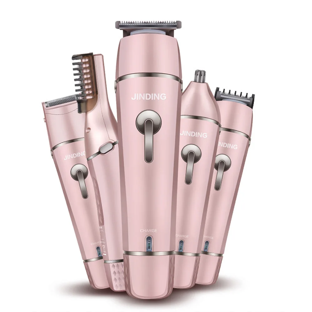 

5 in 1 Professional Hair Trimmer Hair Clipper Rechargeable Shaver Waterproof Electric Trimmer Nose Hair Trimmer