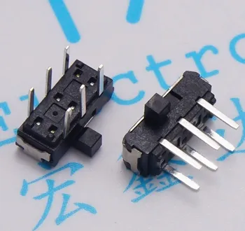 

100pcs Toggle Switches MSK22D18 6 pin 2 gear switch line miniature toggle switch Horizontal switch 90 degree