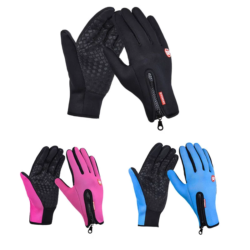 

Outdoor sports Windstopper Waterproof gloves bike riding gloves winter full finger horse riding gloves warm fishing GEL glove