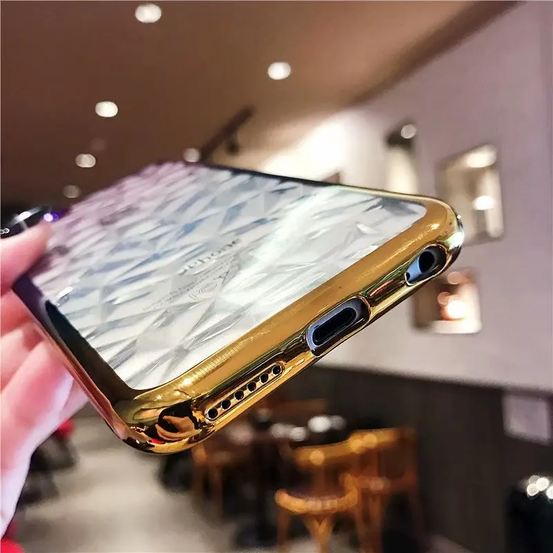 Case para Iphone Case à Prova de Choque Colorido Brilhante Diamante 6 6s Cristal Macio Tpu 7 8 Plus x Telefone 100 Pçs Dhl 3d 9 Cheap Caso de telefone & Covers