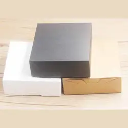 10 шт белый и черный и крафт Конфеты Подарочная коробка для печенья площади рождения и свадьба, для конфет и упаковочная коробка для торта