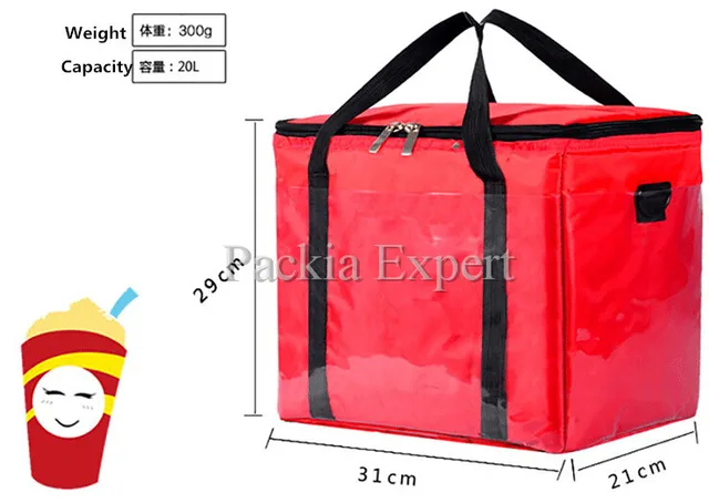 Picnic Bag Fast Food Delivery For Cake Juice Pizza Thermal Picnic Bag Fast Food Delivery For Cake Juice Pizza Thermal Insulation