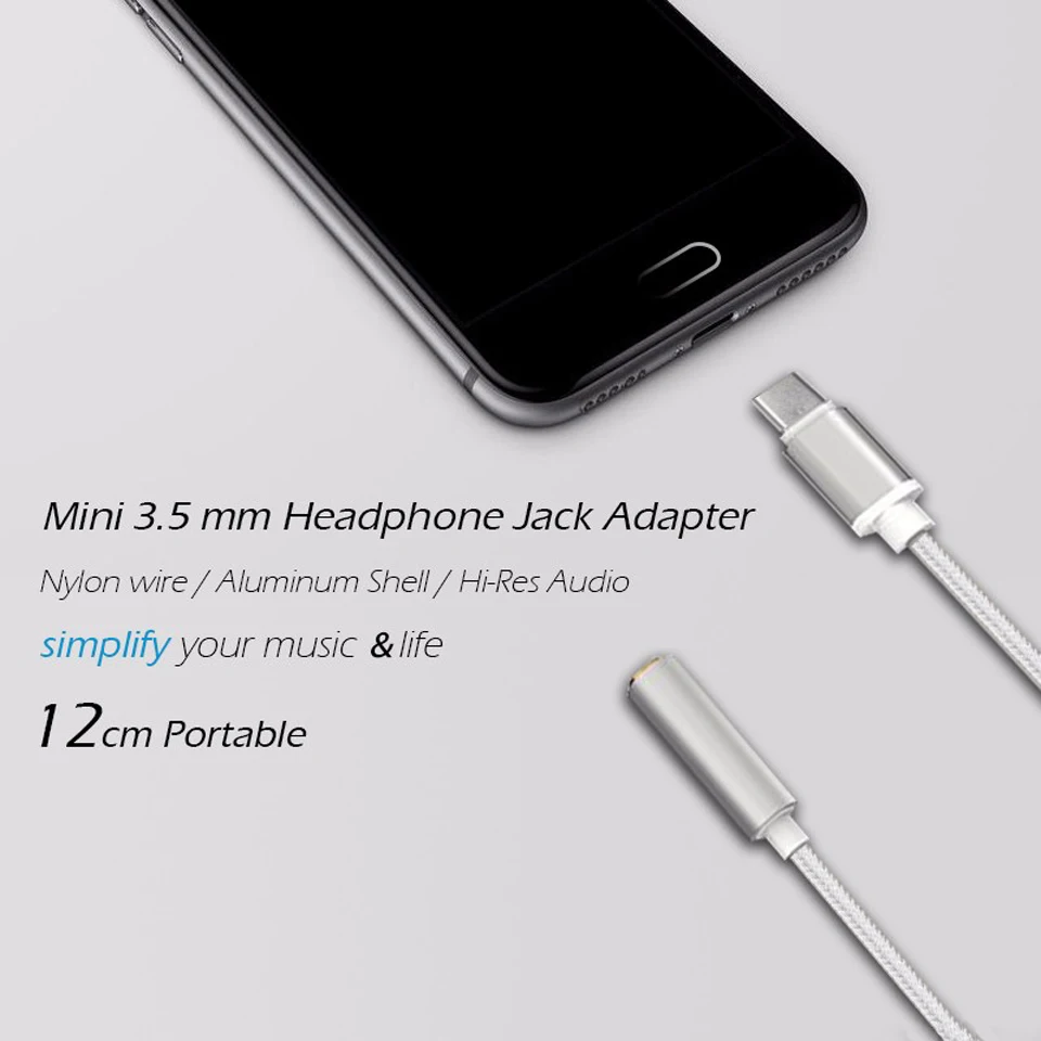 Для Xiaomi Huawei Leeco USB Type C до 3 5 мм разъем для наушников адаптер конвертер Aux аудио