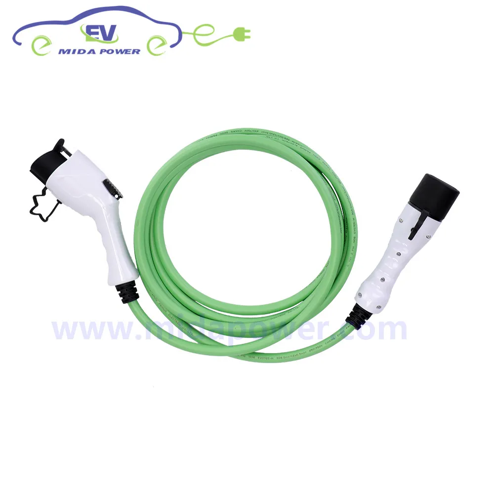 CEBEA Smart EV Charger Type 2 to Type 1 5Meter 32A EV Charging Cable EV 220V Electric Vehicle Charging Lead