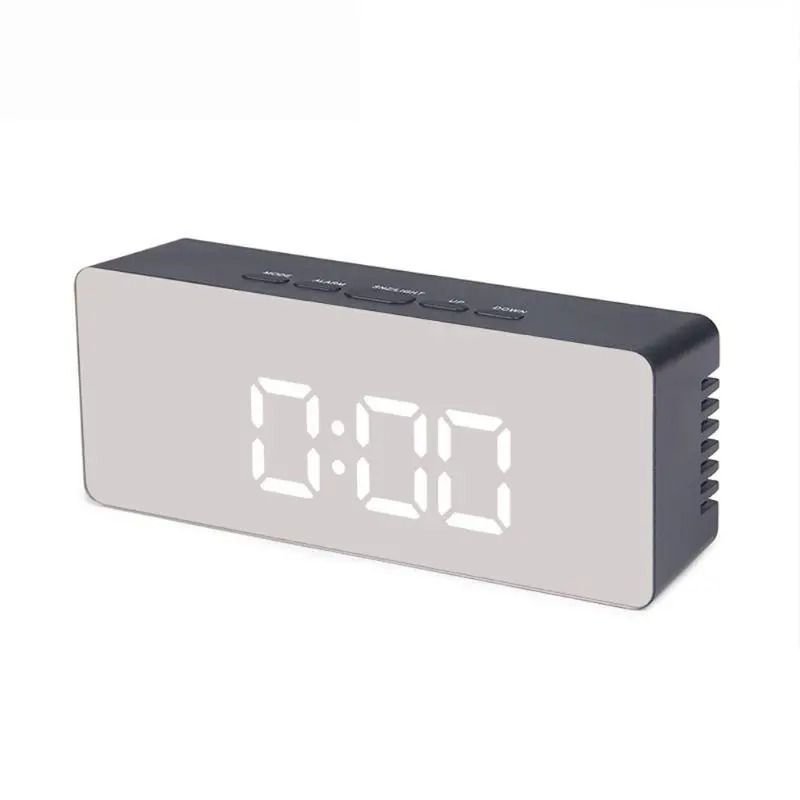 

Mirror Alarm Clock Digital LED Display Battery Operated Portable Multi-Function Timer