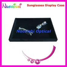 A630 черные байковые солнцезащитные очки стеклянные ювелирные украшения браслет коллекция часов Дисплей лоток