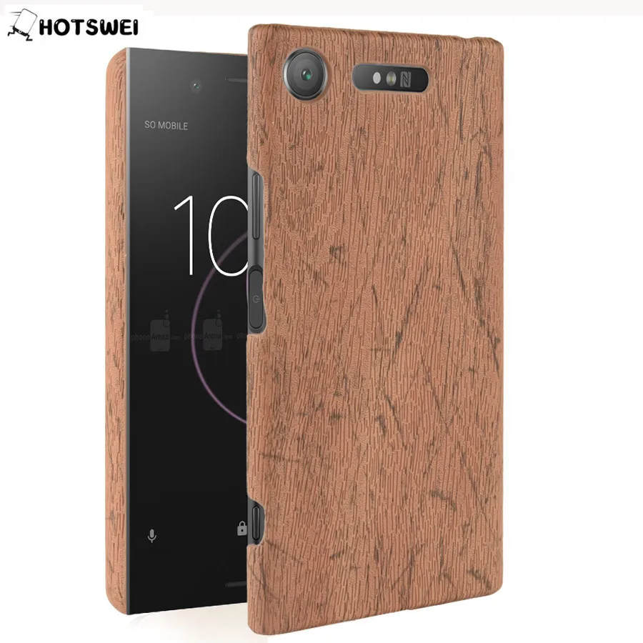 Чехол HOTSWEI для Sony XZ1 компактный 4 6 дюйма тонкий из древесной кожи жесткий