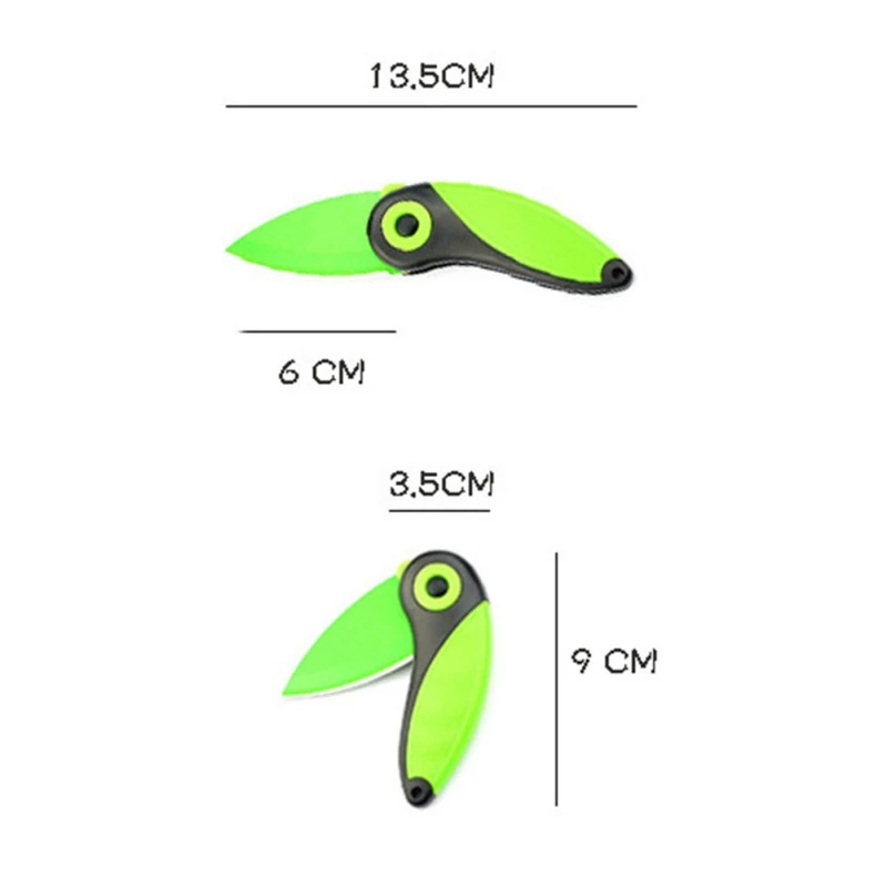 Красочные фруктовые столовые приборы резак коробка для лезвий Pare пилинг ломтик складной нож птица посылки Овощечистка мини Ланч керамическая резка