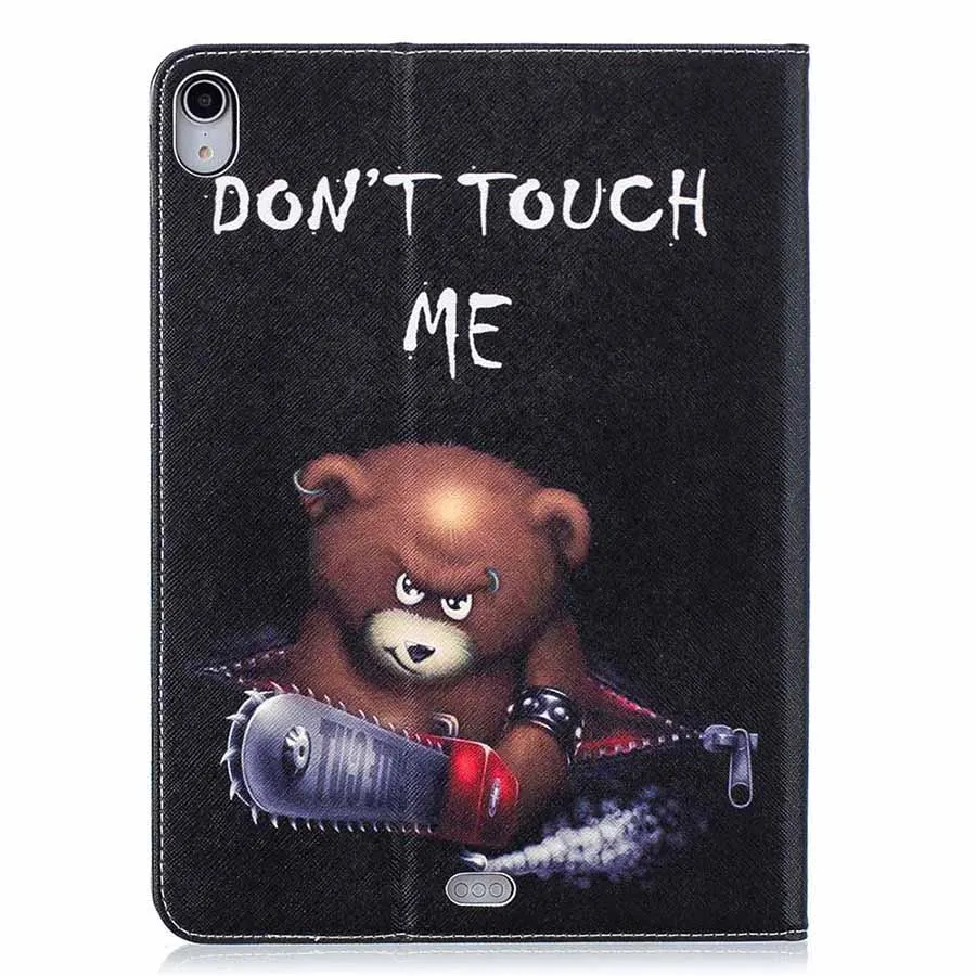 Case For iPad Pro 11 2018 Printed PU Leather Smart Cover Auto Sleep Wake Wallet Card Slot Flip Stand Case for iPad Pro 11 inch (30)