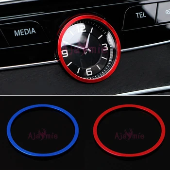 

Accessories For Mercedes Benz S E C Class GLC Center Control Clock Cover Interior Moulding Trim Chrome Car Styling