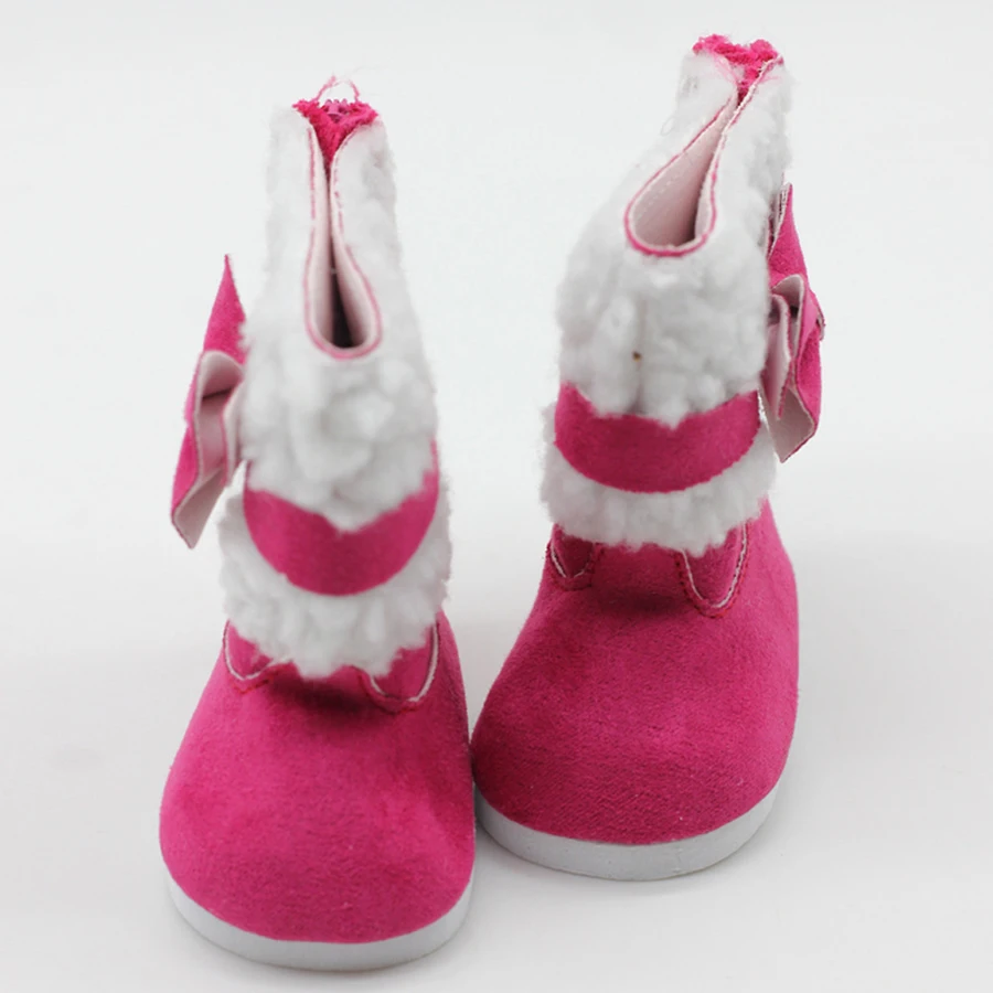 snow boots for American doll  (7)