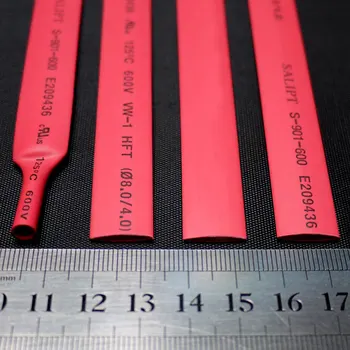 

Free shipping 30meters Dia 8mm 2:1 red heat shrinkable tube multicolour heat shrinkable tube eco-friendly rohs 1 meter