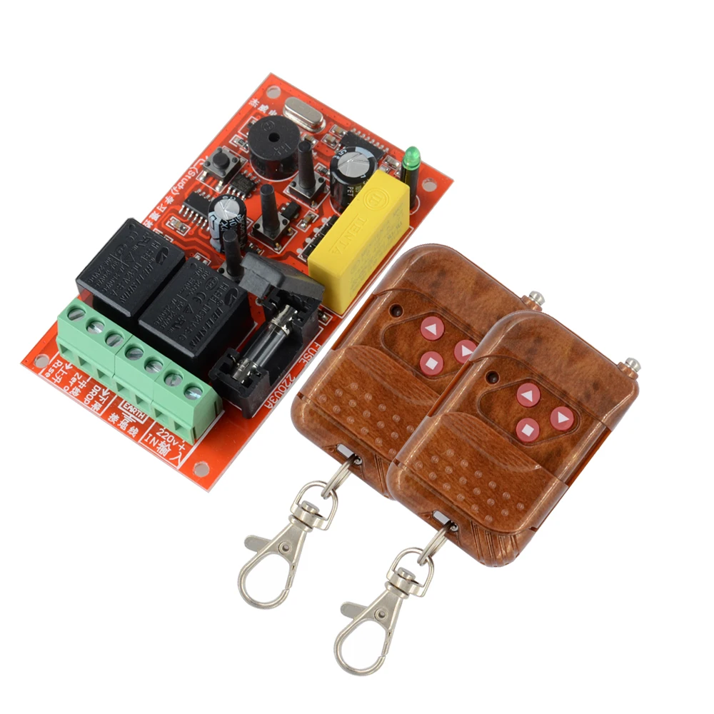 

AC 220V Motor RF Wireless Remote Control Switch System,315MHZ 433Mhz UP&DOWN Motor Reversing Controller