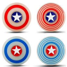 Силиконовые Капитан Америка Спиннер антистресс ручной Спиннер для пальцев Спиннер Игрушка фокус Tri Спиннер антистресс Torq игрушки