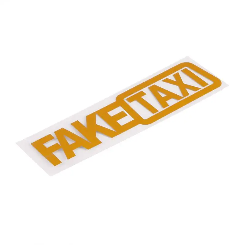 Car Sticker FAKE TAXI Reflective Car Sticker for volkswagen golf 4 ford focus 3 toyota auris seat exeo bmw e46 audi A1 A2