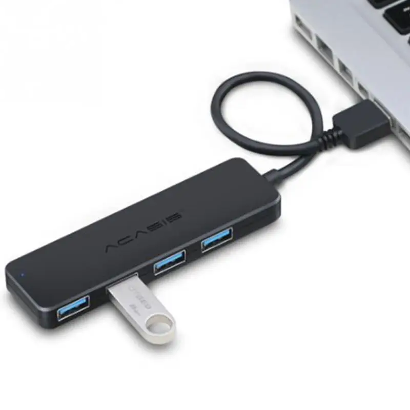 

Multi-functional Ultra Thin ABS for Notebook USB 3.0 4 Ports ub Laptop Lightweight High Speed indicator light