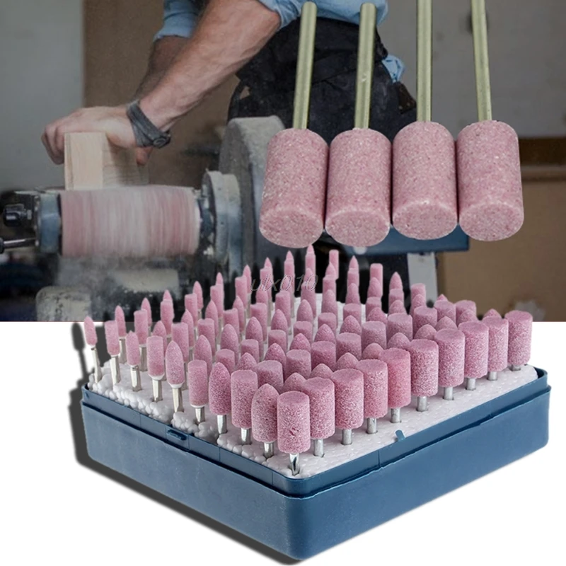 Abrasive Stone Point Shank Rotary Kit Electric Grinding Wheel Bit Set