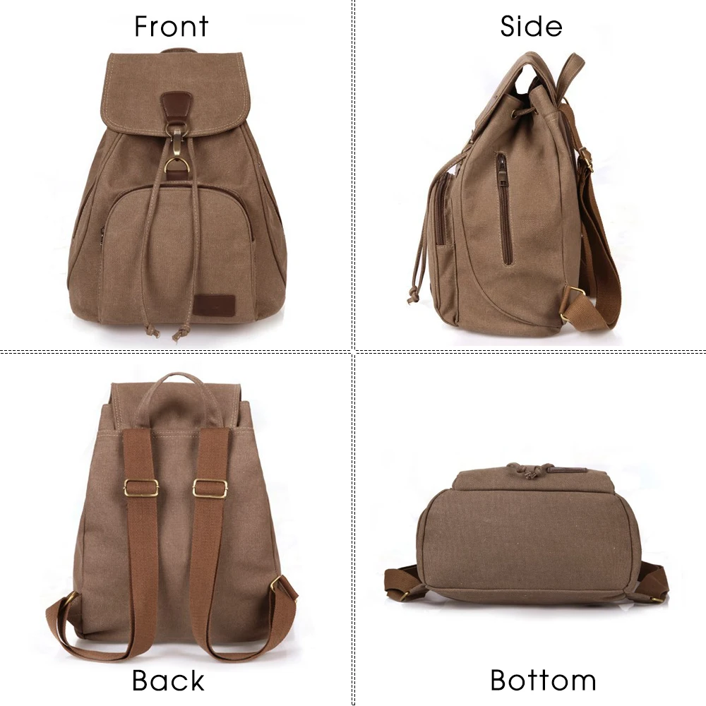 TTOU Mochila de lona para las mujeres estilo Preppy Collage Mochila escolar para estudiantes adolescentes de viaje portátil Mochila Bolsas TTOU Mochila de lona para las mujeres estilo Preppy Collage Mochila escolar para estudiantes adolescentes de viaje portátil Mochila Bolsas