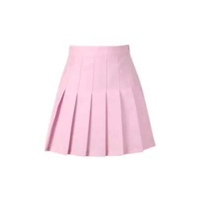 Сезон весна-лето; коллекция года; модная шифоновая плиссированная Пышная юбка; XS - Цвет: Розовый