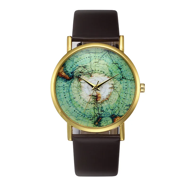 Модные популярные часы женские 2018 Ретро Дизайн кожаный ремешок аналоговые сплава кварцевые женские повседневные наручные часы relogios femininos 80