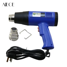 Тепловая пушка 1600 Вт Зарядное устройство европейского стандарта промышленный электрический тепловой пистолет терморегулятор тепловые пистолеты ЖК-дисплей термоусадочная упаковка тепловой мощности