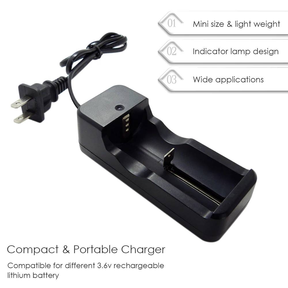 Для 3,6 В Перезаряжаемые литиевых Батарея 18650 16340 14500 26650 AC110-240V 2,1 Вт Батарея Зарядное устройство с индикатором дизайн лампы