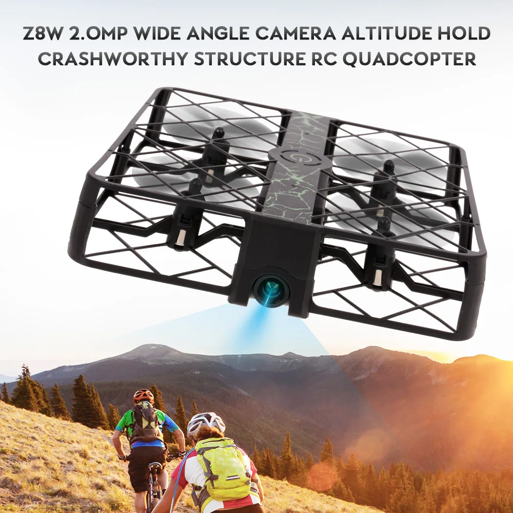 

Z8W 2.0MP Wide Angle Drone with Camera Crashworthy Structure Altitude Hold RC Quadcopter App RC Dron RC Toys