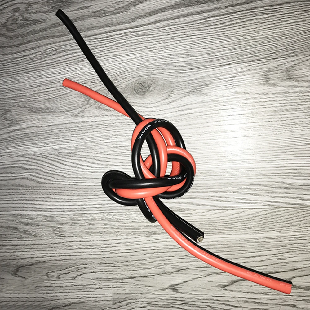 

6 AWG Silicone Cable Ultra Flexiable Test Line Cable High Temperature Black Red Heatproof Soft Silicone Silica Gel Wire Cable