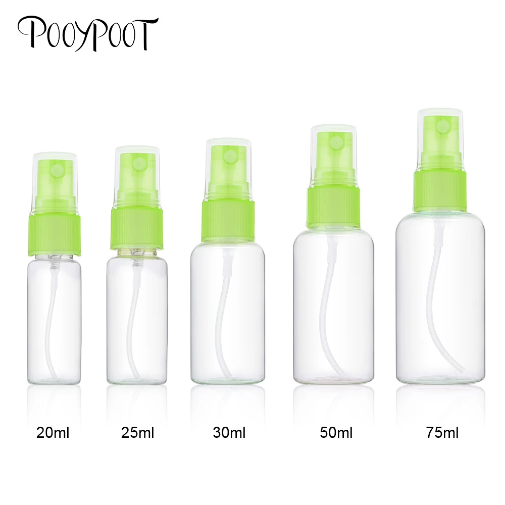 Pooypoot زجاجة رذاذ صغيرة المحمولة إعادة الملء البخاخة زجاجة عطر السفر فارغة التجميل حاويات البلاستيك جرة عشوائي اللون Pooypoot زجاجة رذاذ صغيرة المحمولة إعادة الملء البخاخة زجاجة عطر السفر فارغة التجميل حاويات البلاستيك جرة عشوائي اللون