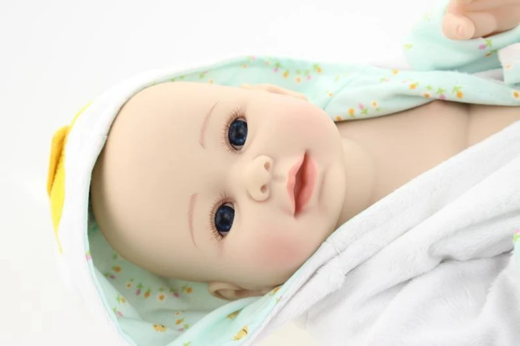 

2018 hot new Newborn boy Doll 50cm Reborn Realistic Full Body Silicone Baby shower doll gift Toy Kid Xmas Gift