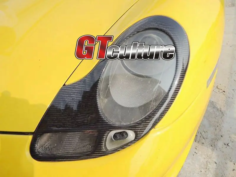 FOR CARBON FIBER 986 911 996 BOXSTER HEADLIGHTS COVERS EYELIDS TRIMS