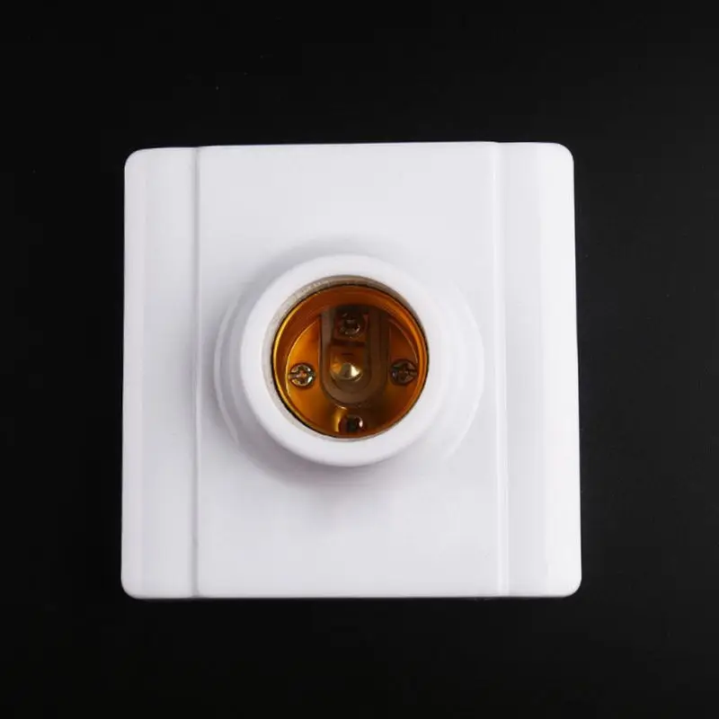 

E27 Plastic Base Screw Light Bulb Lamp Ceramics Socket Holder Flame Retardant Durable Material Safe Non Electric leakage