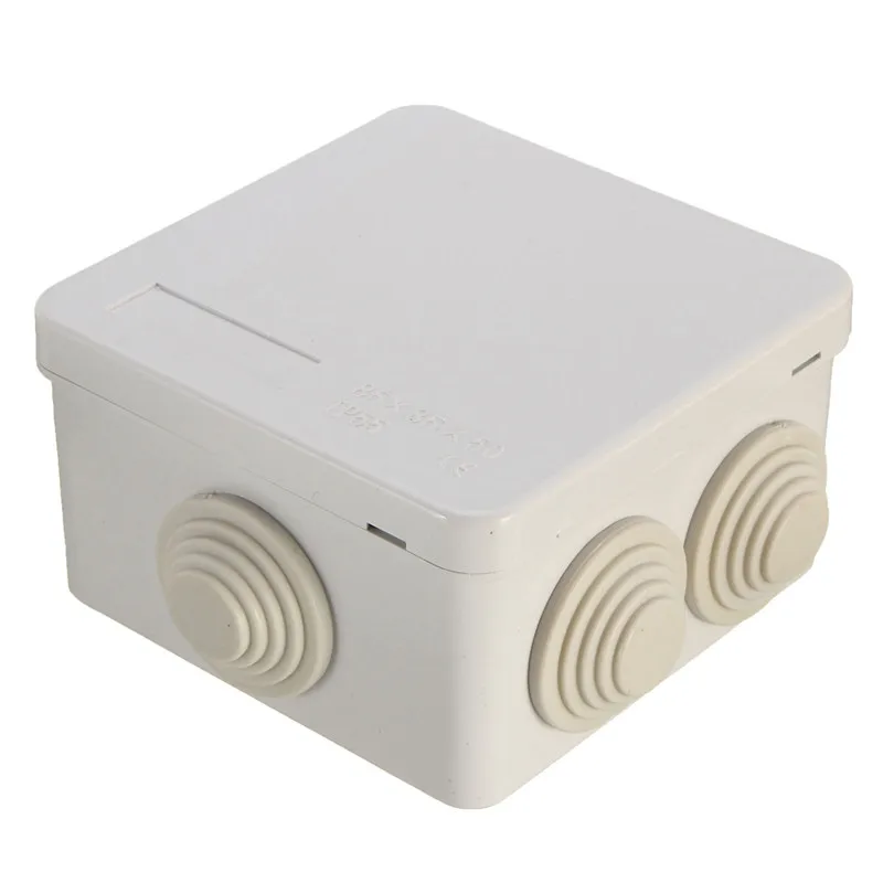 

1pc 85*85*50mm Waterproof Electronic Outdoor Enclosure Project PCB DIY Junction Box ABS Plastic Case Electrical Connector