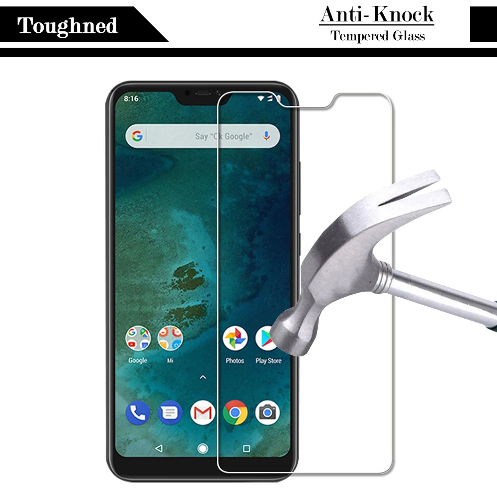 Защитное стекло для Xiaomi Mi A2 lite закаленное Xaomi xiomi Xiaome A 2 A2lite легкая защита экрана
