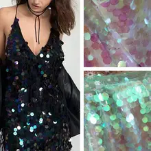 Лазерный Блестящий тканевый Блестящий Свадебный сценический Фотофон "сделай сам" блестящая волшебная ткань 45 см x 130 см KYY8470